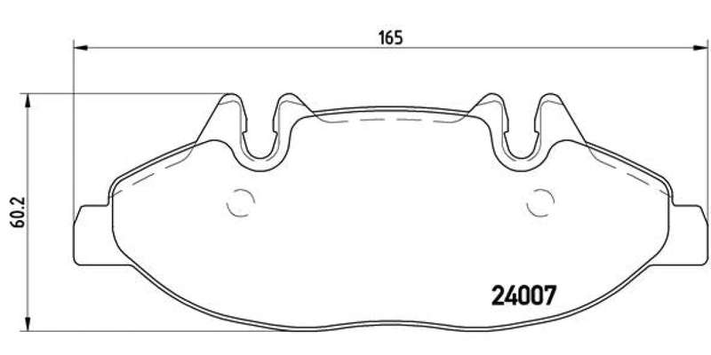 Brembo Brake Pads Front Mercedes Viano (W63 ( Set Lh&Rh) (P50050)