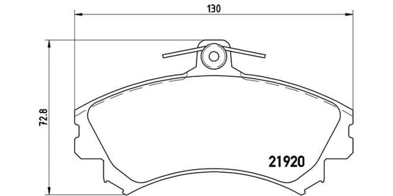 Brembo Brake Pads Front Smart 700 Cab Ford ( Set Lh&Rh) (P50055)