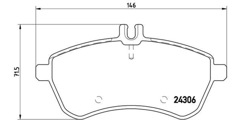 Brembo Brake Pads Front Mercedes  C Clas W20 ( Set Lh&Rh) (P50070)