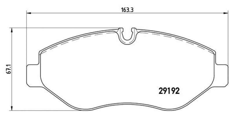 Brembo Brake Pads Front Mercedes Sprinter/Vw ( Set Lh&Rh) (P50085)