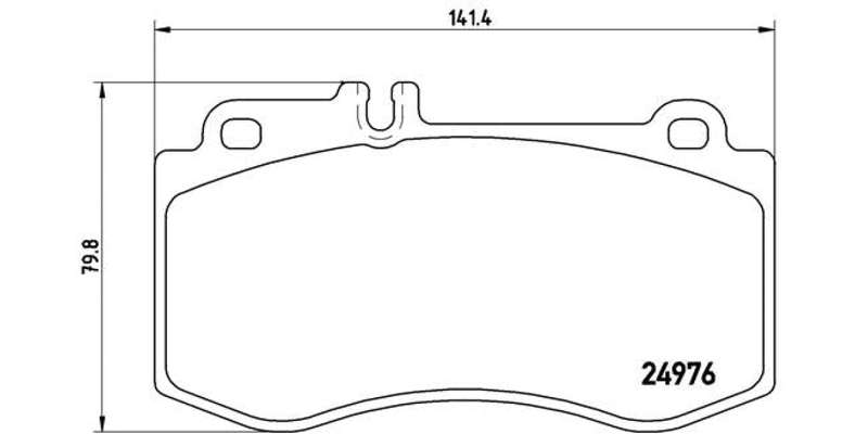 Brembo Brake Pads Front Mercedes Cls/ E Class ( Set Lh&Rh) (P50087)