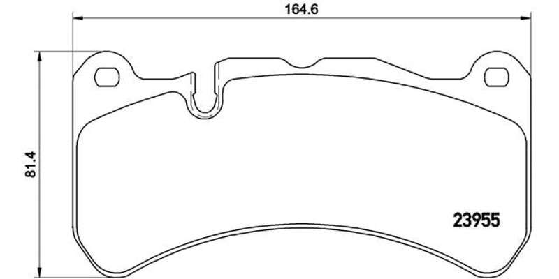 Brembo Brake Pads Front Mercedes Clk Amg C29 ( Set Lh&Rh) (P50092)