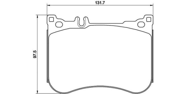 Brembo Brake Pads Front Mercedes S W222/C217 ( Set Lh&Rh) (P50114)
