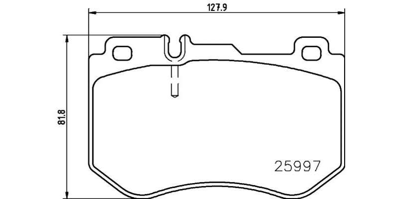 Brembo Brake Pads Front Mercedes C Class ( Set Lh&Rh) (P50123)