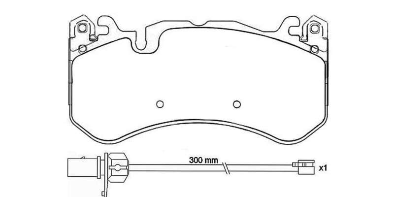 Brembo Brake Pads Front Audi Rs6/Mercedes C63 ( Set Lh&Rh) (P50127)