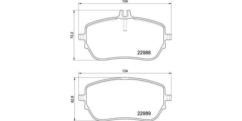 Brembo Brake Pads Front Mercedes-Benz ( Set Lh&Rh) (P50146)