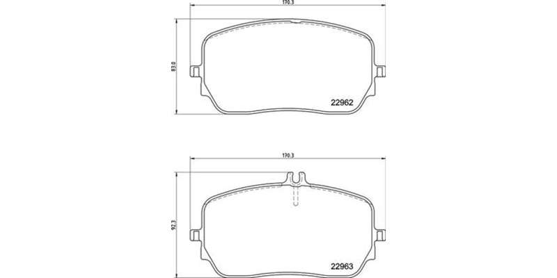 Brembo Brake Pads Front Mercedes-Benz ( Set Lh&Rh) (P50149)