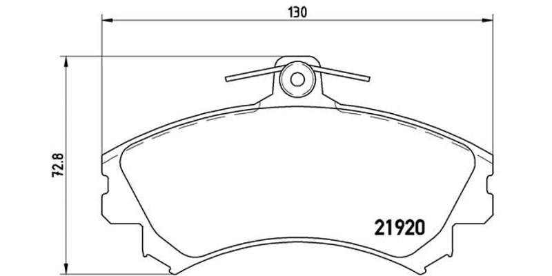 Brembo Brake Pads Front Volvo S40 2.0 S40 ( Set Lh&Rh) (P54022)