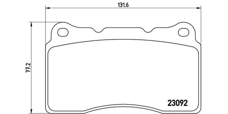 Brembo Brake Pads Front Ren Megane 3 Rs/L ( Set Lh&Rh) (P54040)