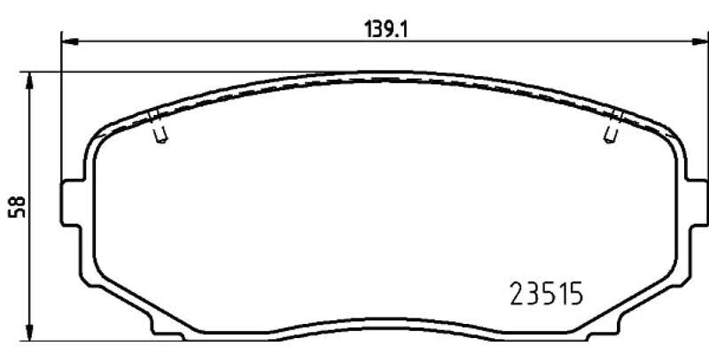Brembo Brake Pads Front Mitsubishi ( Set Lh&Rh) (P54060)