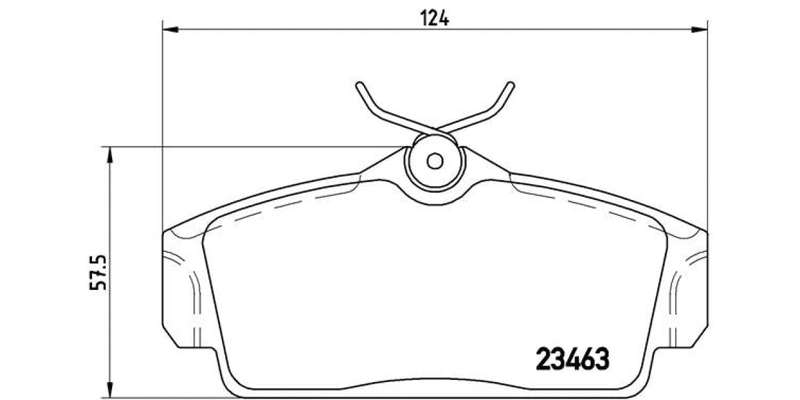 Brembo Brake Pads Front Nissan Primera ( Set Lh&Rh) (P56036)