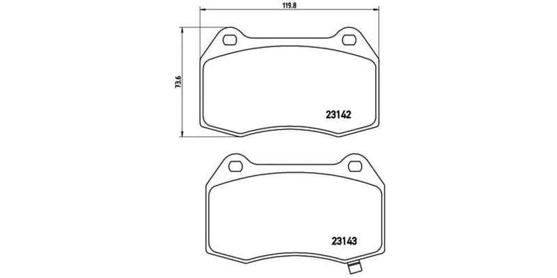 Brembo Brake Pads Front Nissan 350Z 350Z ( Set Lh&Rh) (P56047)