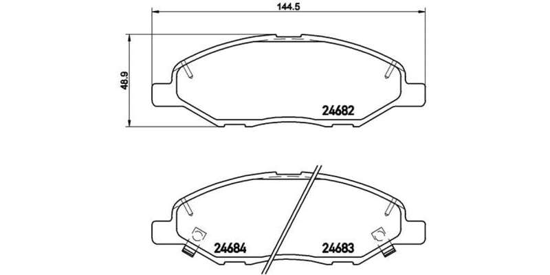 Brembo Brake Pads Front Nissan Micra/Tiida ( Set Lh&Rh) (P56088)