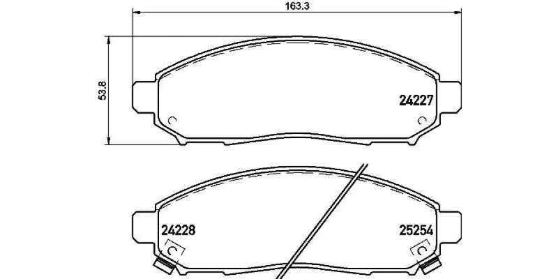 Brembo Brake Pads Front Nissan Navara ( Set Lh&Rh) (P56096)