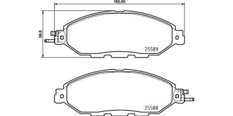 Brembo Brake Pads Front Nissan ( Set Lh&Rh) (P56107)