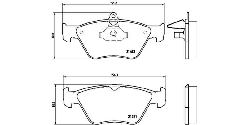 Brembo Brake Pads Front Opel Astra ( Set Lh&Rh) (P59019)