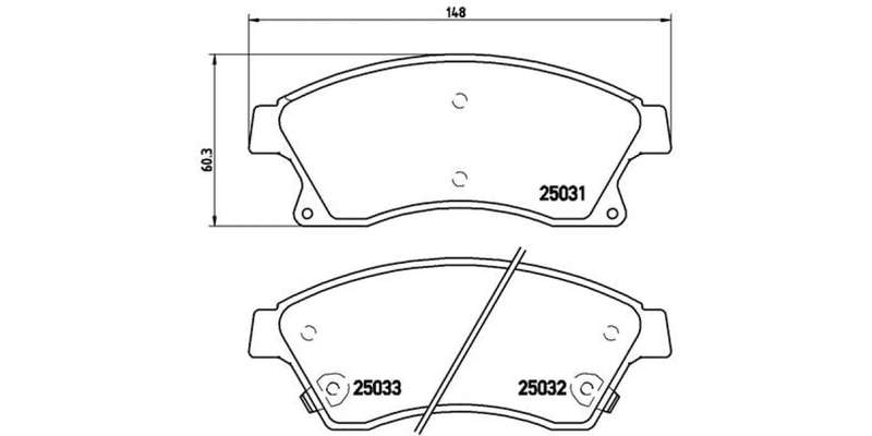 Brembo Brake Pads Front Chevrolet Cruze ( Set Lh&Rh) (P59076)
