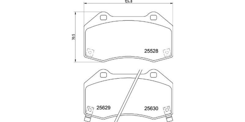 Brembo Brake Pads Front Opel Corsa D/E1. ( Set Lh&Rh) (P59094)