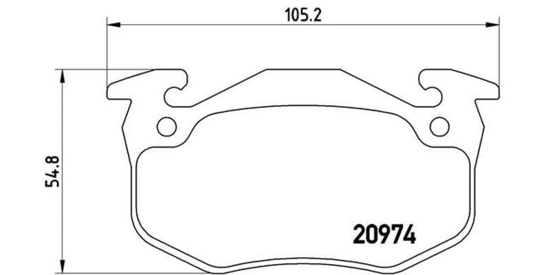Brembo Brake Pads Front Various Ford/Nissan ( Set Lh&Rh) (P61032)