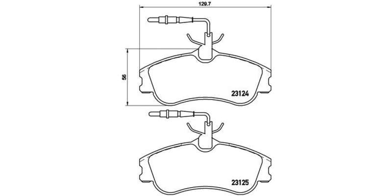 Brembo Brake Pads Front Peugeot 306 ( Set Lh&Rh) (P61060)
