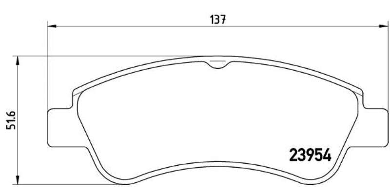 Brembo Brake Pads Front Citroen Xsara ( Set Lh&Rh) (P61066)