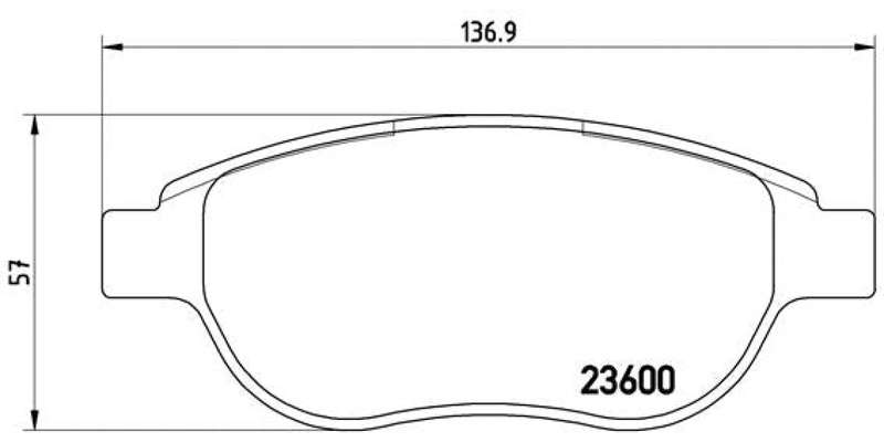 Brembo Brake Pads Front Peugeot 307 1.6/2 ( Set Lh&Rh) (P61068X)
