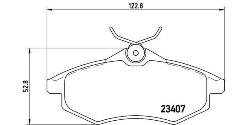 Brembo Brake Pads Front Citroen C3 1.4I' ( Set Lh&Rh) (P61074)