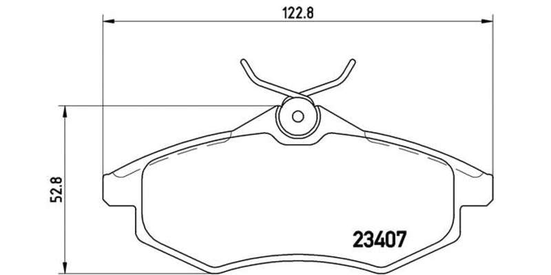 Brembo Brake Pads Front Citroen C3 1.4I' ( Set Lh&Rh) (P61074)
