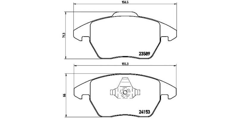 Brembo Brake Pads Front Citroen C4 2.0Vt ( Set Lh&Rh) (P61076)