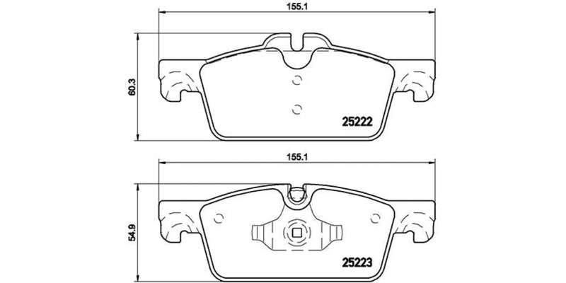 Brembo Brake Pads Front Peugeot 508 ( Set Lh&Rh) (P61112)