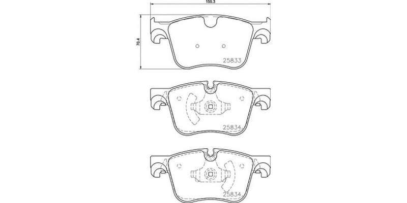 Brembo Brake Pads Front Citroen C4 Picasso Ii  ( Set Lh&Rh) (P61127)