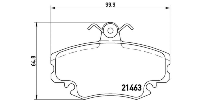 Brembo Brake Pads Front Renault Clio Megane ( Set Lh&Rh) (P68008)