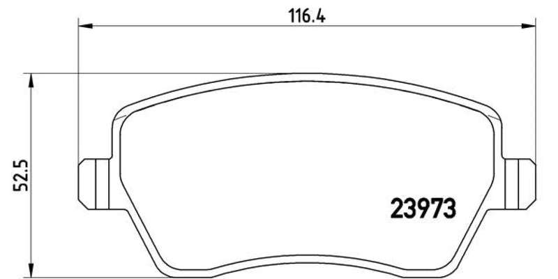 Brembo Brake Pads Front Nissan Micra ( Set Lh&Rh) (P68033)