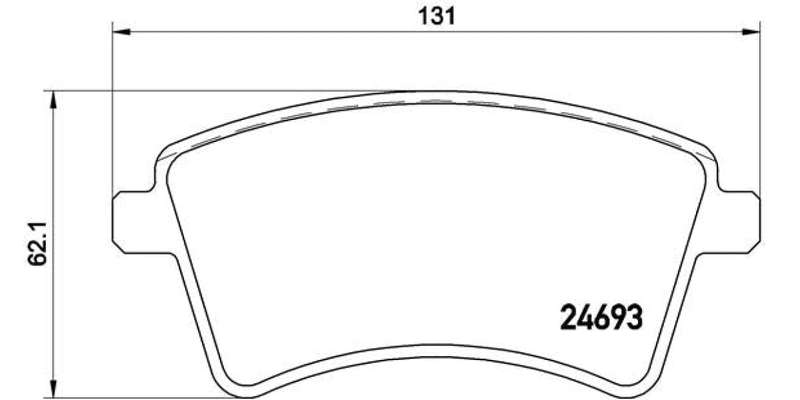 Brembo Brake Pads Front Renault - Kangoo ( Set Lh&Rh) (P68044)