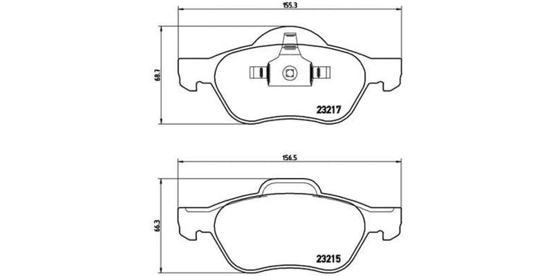 Brembo Brake Pads Front Renault Megane ( Set Lh&Rh) (P68048)