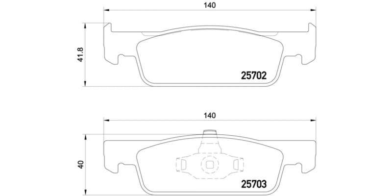 Brembo Brake Pads Front Renault Clio/ Sandero ( Set Lh&Rh) (P68059)