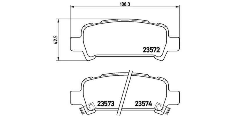Brembo Brake Pads Front Subaru Forester ( Set Lh&Rh) (P78011)