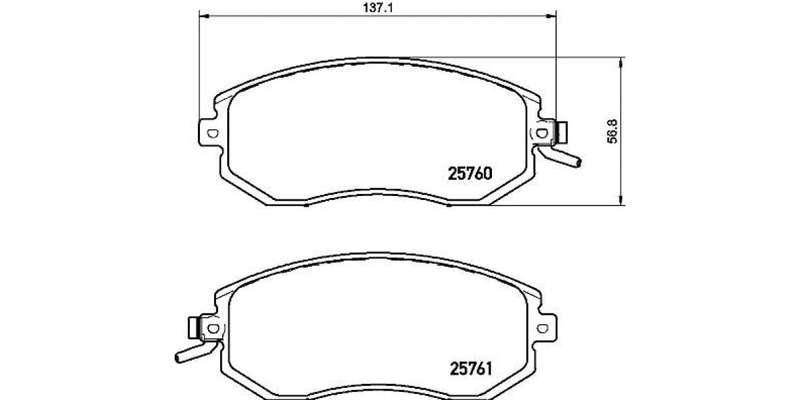 Brembo Brake Pads Front Toyota 86/Subaru ( Set Lh&Rh) (P78021)