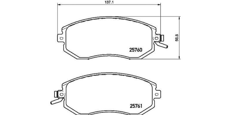 Brembo Brake Pads Front Toyota 86/Subaru ( Set Lh&Rh) (P78021)
