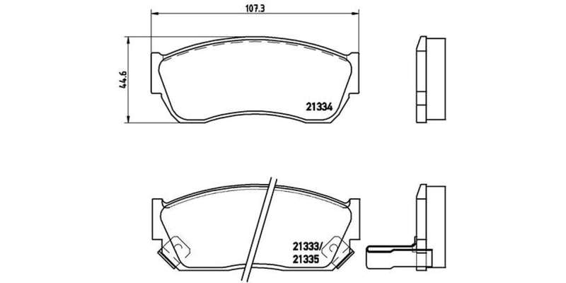 Brembo Brake Pads Front Tata Indica/Indigo ( Set Lh&Rh) (P79005)