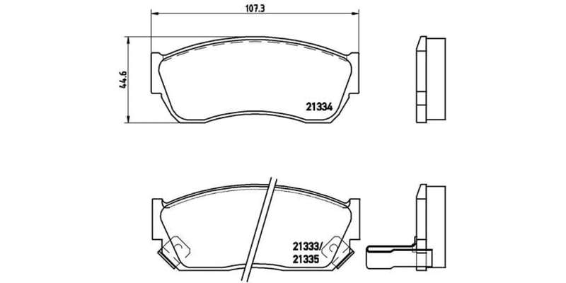 Brembo Brake Pads Front Tata Indica/Indigo ( Set Lh&Rh) (P79005)