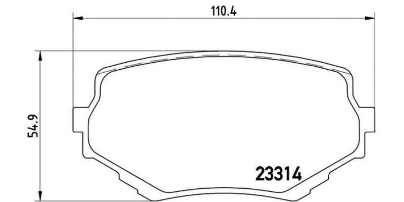 Brembo Brake Pads Front Suzuki Vitara ( Set Lh&Rh) (P79009)
