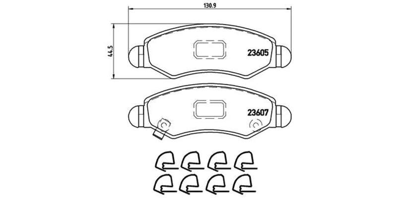 Brembo Brake Pads Front Suzuki Ignis ( Set Lh&Rh) (P79015)