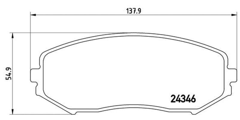 Brembo Brake Pads Front Suzuki Grand Vitara ( Set Lh&Rh) (P79018)