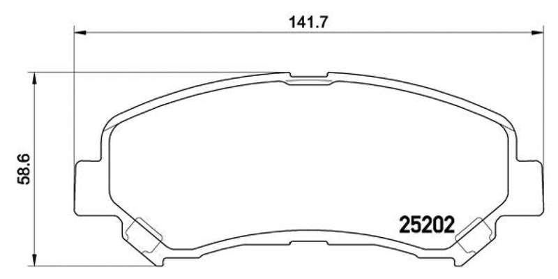 Brembo Brake Pads Front Nissan Qashqai/Juke/ ( Set Lh&Rh) (P79028)