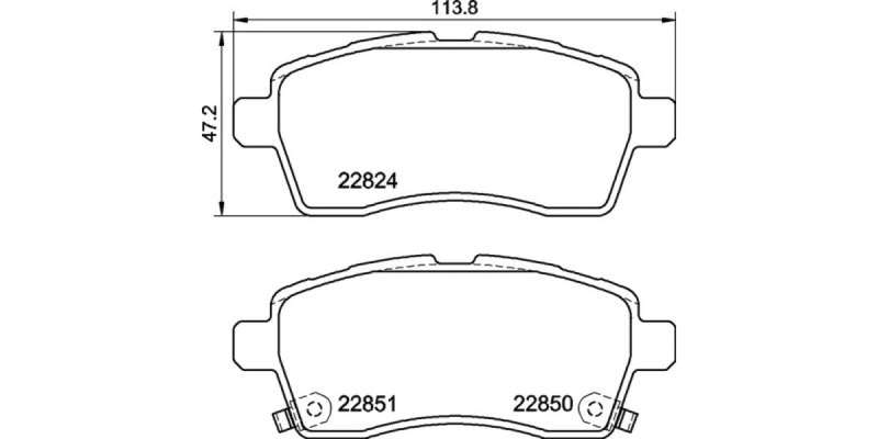 Brembo Brake Pads Front Suzuki Ignis ( Set Lh&Rh) (P79037)