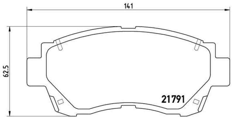 Brembo Brake Pads Front Toyota Camry ( Set Lh&Rh) (P83027)