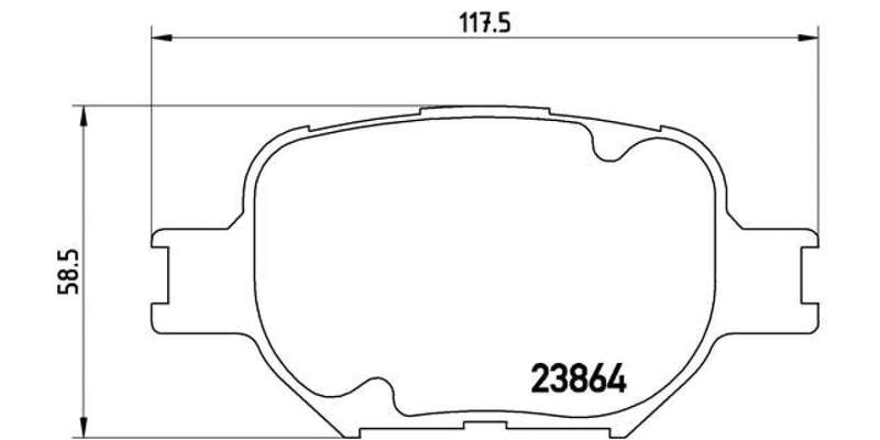 Brembo Brake Pads Front Toyota Run-X 180 ( Set Lh&Rh) (P83054)
