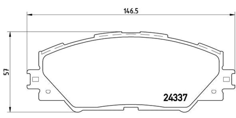 Brembo Brake Pads Front Toyota Rav 4 Iii ( Set Lh&Rh) (P83071)