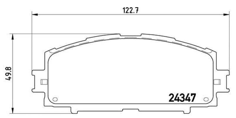 Brembo Brake Pads Front Toyota Yaris 1.0/ ( Set Lh&Rh) (P83086)